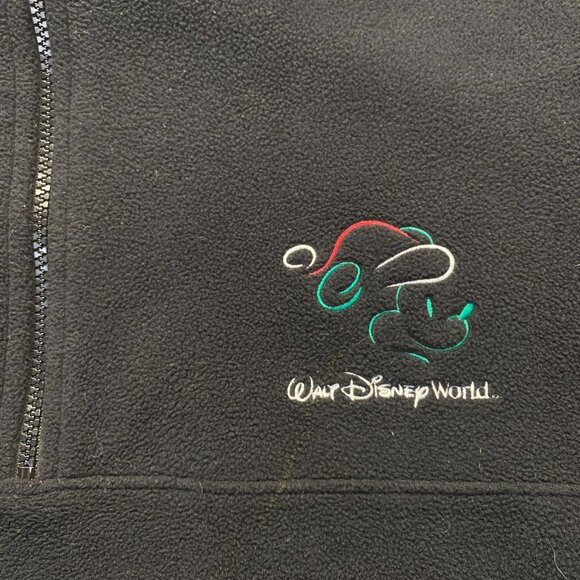 Walt Disney World Vintage Black Long sleeve Fleece Mickey Unisex Size XXL - Picture 11 of 11
